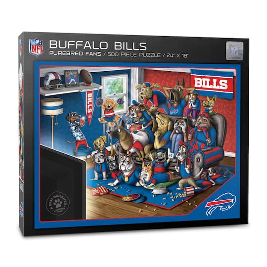 NFL Purebred Fans A Real Nailbiter 500 Piece Puzzle By Youthefan in Buffalo Bills | 18" x 24" | Michaels®